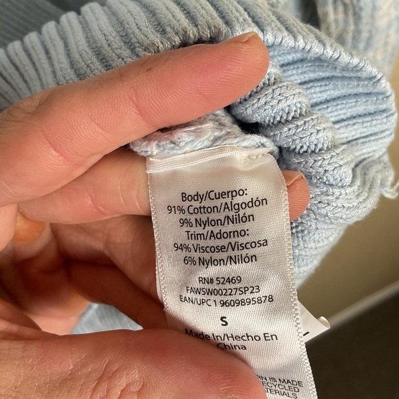 Free Assembly Womens Small Tweed Knit Button Up Cardigan Sweater W/Pockets - Picture 5 of 5